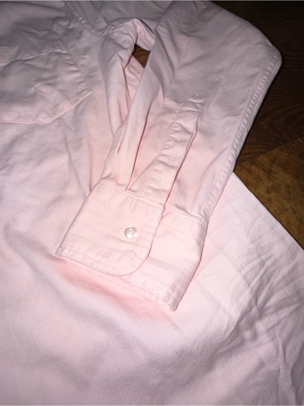 Frank & Eileen. Luke Oversized Distressed Button Down. Pink. Size XS. - Picture 7 of 12